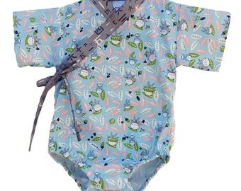 TOTORO Baby Toddler kimono onesie Japanese kawaii Jinbei