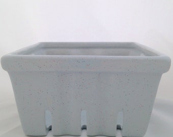 Gray Speckled Berry Basket - Silver Berry Container