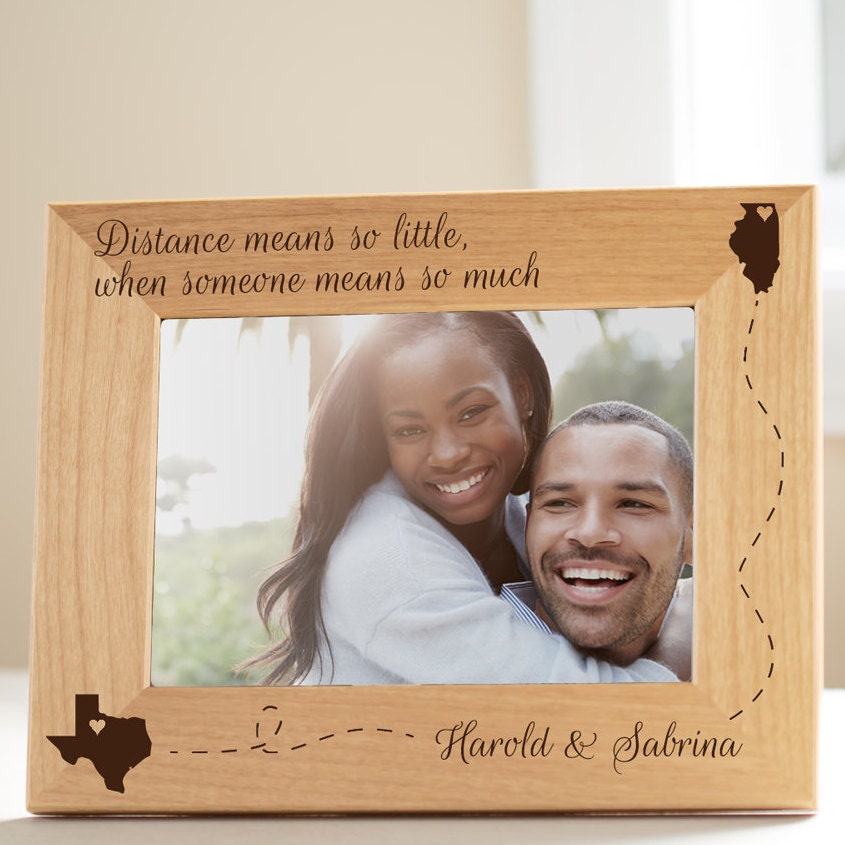 Personalized Long Distance Love Picture Frame Long Distance