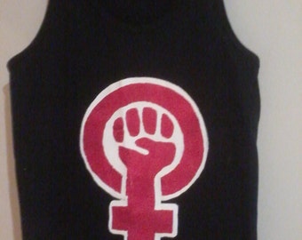 Feminist Fist - Women's singlet , tank political