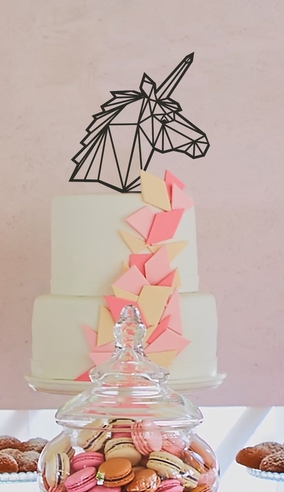 Unicorn Cake Topper Birthday Geometric Glitter Wooden Rustic From PSWeddingsandEvents On Etsy Unicorn Cake Topper Birthday Geometric Glitter Wooden Rustic From PSWeddingsandEvents On Etsy