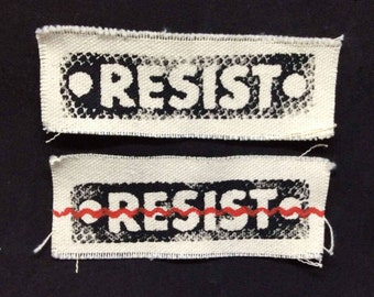 Resist,Resist patch,political patch,protest patch,protests,political patches ,hat patch,tote patch,punk patches,punk patch,M
