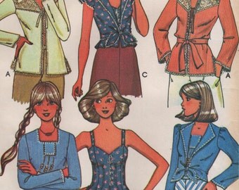 Vintage Tops & Jackets Womens Size 16 Uncut Sewing Pattern Vintage 1976