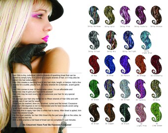 Long Hair Tinsel, Glitter Hair Tinsel, Hair Tinsel Extensions, Festival Hair Tinsel, Fairy Hair Tinsel, Glitz Hair Tinsel, 26 Or 36 Inches