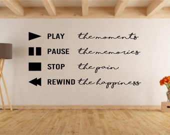 Play stop rewind | Etsy