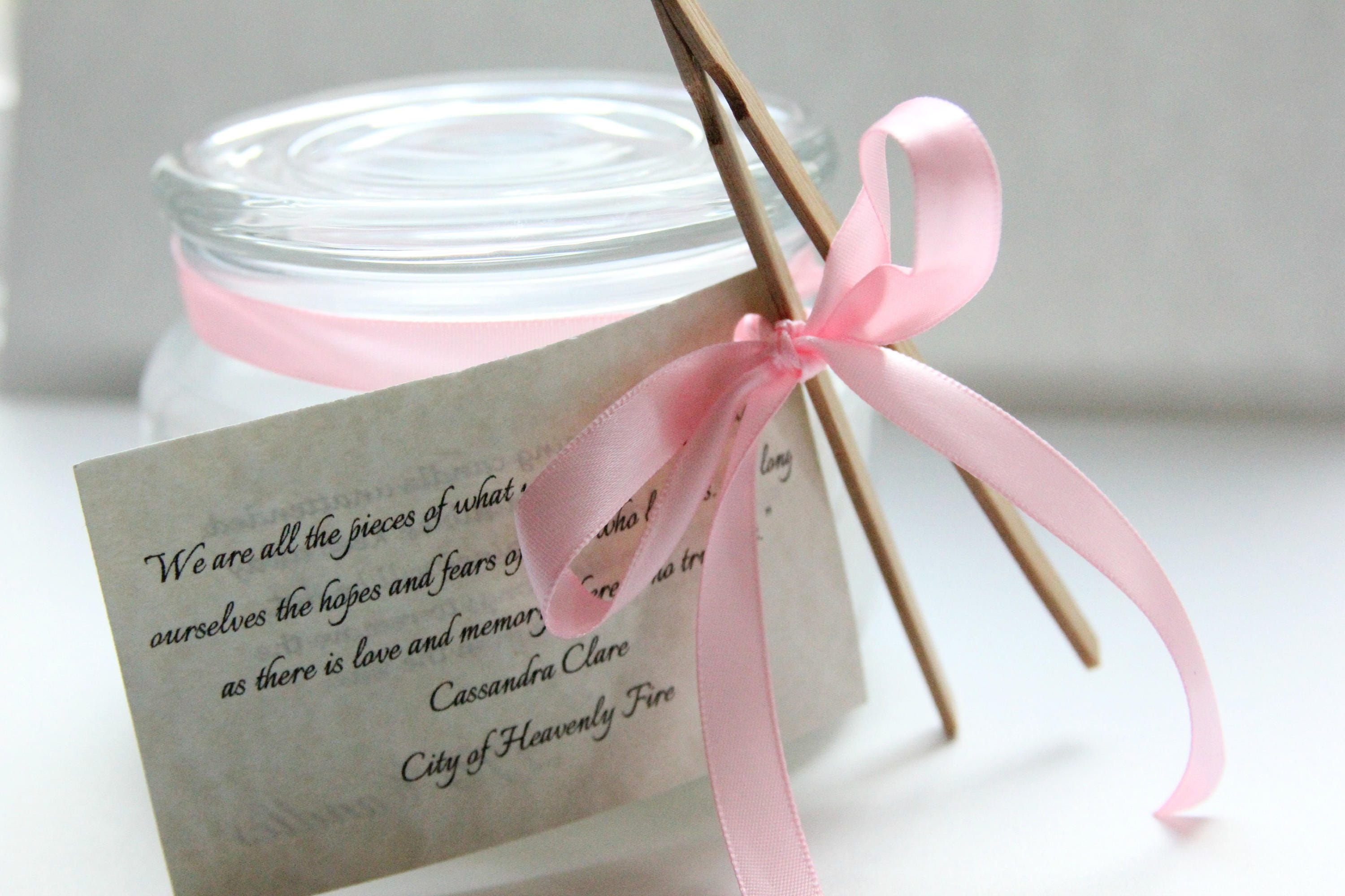 Personalized Memorial Candle Keepsake Charm Sympathy Gift