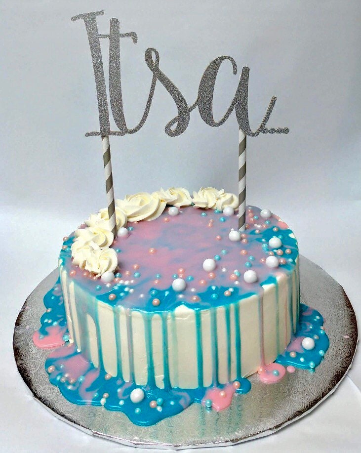 Gender Reveal Cake Topper