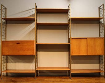 1970's Vintage teak Ladderax system, 275 cm's