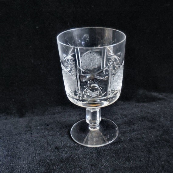 Cut Lead Crystal Water Goblet