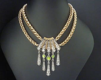 Art Deco Necklace Jewelry Great Gatsby Necklace Art Nouveau Vintage Tassel Necklace Jewelry Choker Downtown Downton Abbey Bridal Wedding