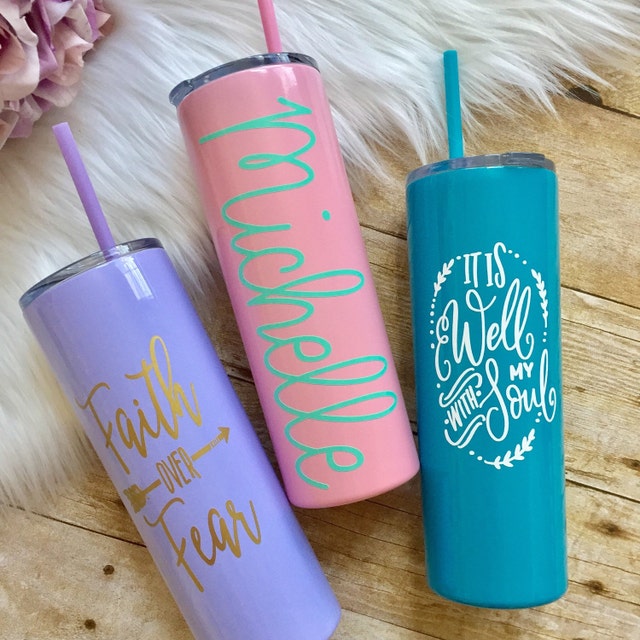 Glitter Dipped Tumblers Wood Signs Perfect by ThatInspiredChick