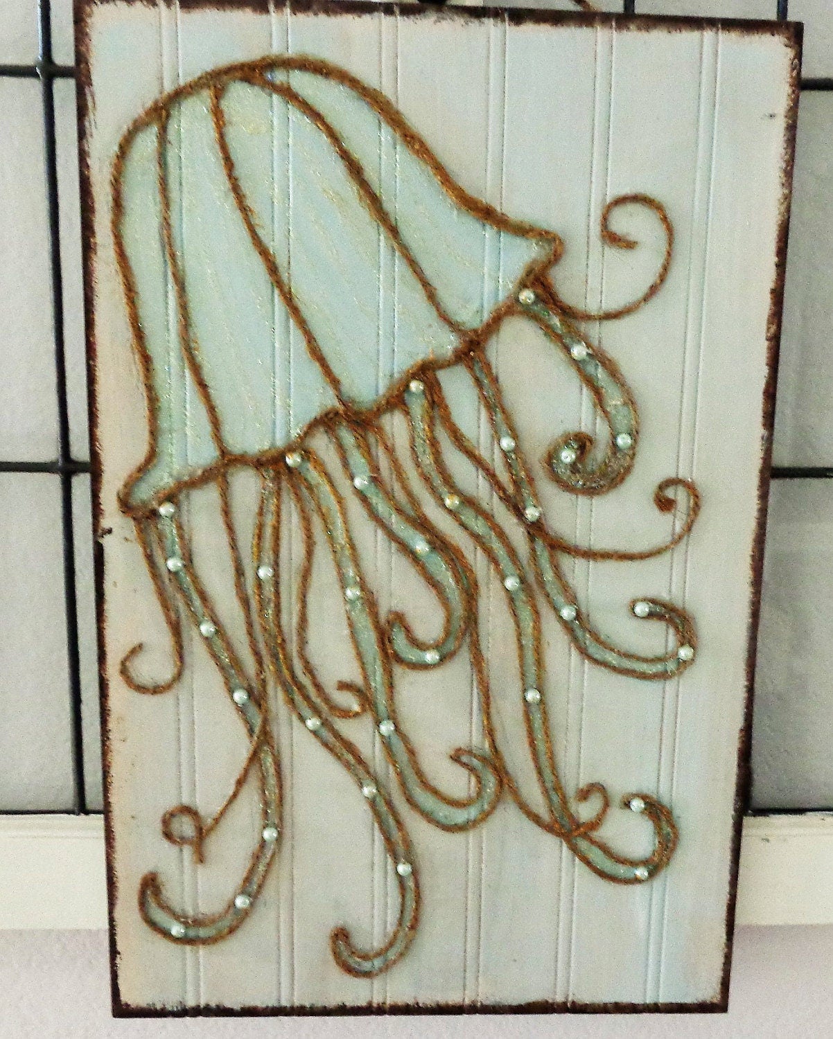 Jellyfish Wall Art Beach Decor Jellyfish Painting Coastal