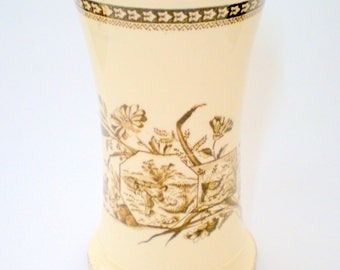 Aesthetic Transfer Seasons Staffordshire Vase / Holder
