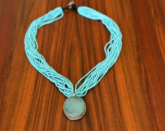Bead Necklace, Pendant Necklace, Different Colors Available