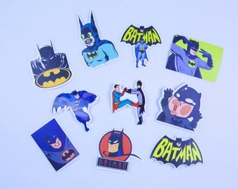 Batman Stickers - Cool Vinyl Sticker Collection - For Skateboard Laptop Bike etc - DC Comic