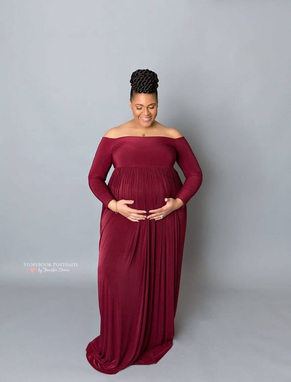 Red Maternity Dress