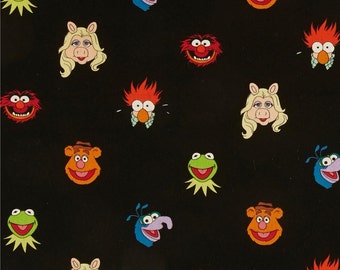 Muppets Disney Muppet Show Friends Kermit Fozzy Miss Piggy Animal Beaker Gonzo Cotton Fabric by Springs Creative
