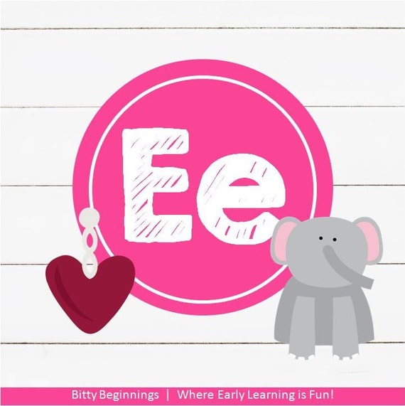 Letter E Alphabet Letter Learning Pack