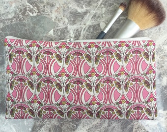 Liberty Print Make Up Bag/Mauverina Tana Lawn Cosmetic pouch/ Liberty Print Pencil Case/ Liberty Print Zip pouches in a choice of 20 designs