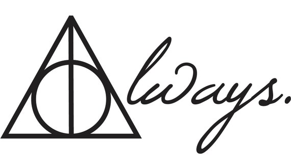 Harry Potter Vinyl Decal Always Snape Love Deathly