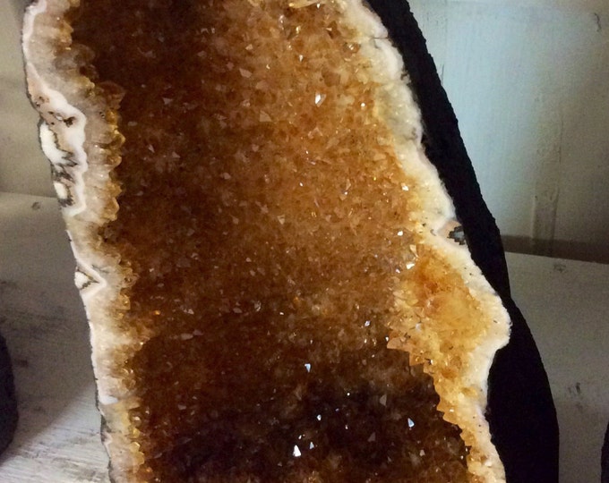Citrine Crystal Geode- Brazil- 25 Pounds