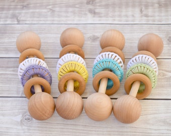 Baby Toys, Wooden Baby Rattle, Baby Shower Gift, Wood Rattle, Montessori Baby, Wooden Baby Toys, Unique Baby Shower Gift, Eco Friendly Baby