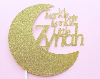 Twinkle Twinkle Little Star Cake Topper - Star Birthday Cake Topper - Twinkle Cake Topper - Baby Shower Topper- Custom Cake Topper