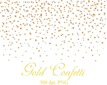 Gold confetti border | Etsy