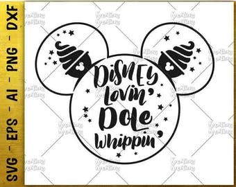 Disney lovin dole whippin SVG dole whip SVG hand drawn design cut cuttable cutting files Cricut Silhouette Instant Download SVG png eps dxf