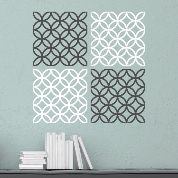 Modern Squares Vinyl Wall Decal