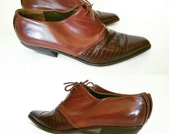 Vintage Via Spiga Leather Lace Up Ankle Booties | Labeled Size 9