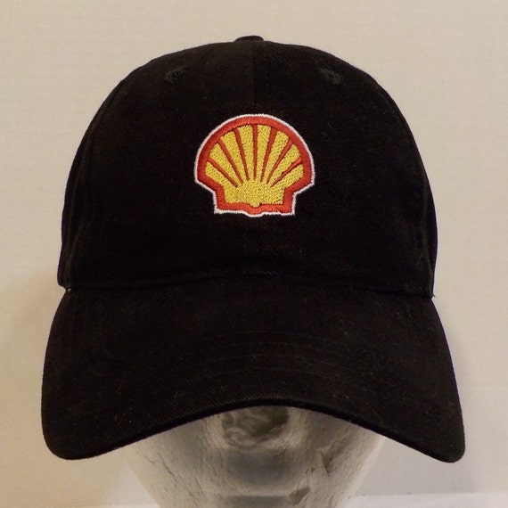 Vintage Shell Oil Strapback Baseball Hat Cap by LouisandRileys