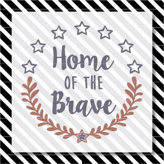 home of the brave svg