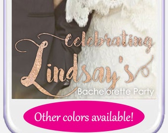 Bachelorette Party Snapchat Geofilter, Bachelorette Party Snapchat Filter, Rose Gold Sparkly Snapchat Filter, Bridal Shower Snapchat Filter