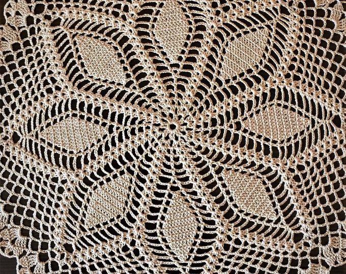 Central napkin home decor beige doily crochet crochet doily decor crochet openwork crochet decoration vase interior decor-table napkins.
