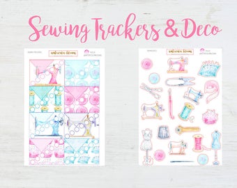 Sewing Project Trackers & Deco | Planner Stickers | Needleworking | Buttons | Mannequins | Sewing Machines | Pins Needles Threads | Vintage