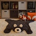 plush bear rug