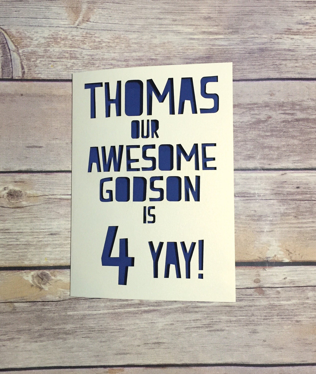 Personalised Godson Birthday Card Childrens Birthday Card
