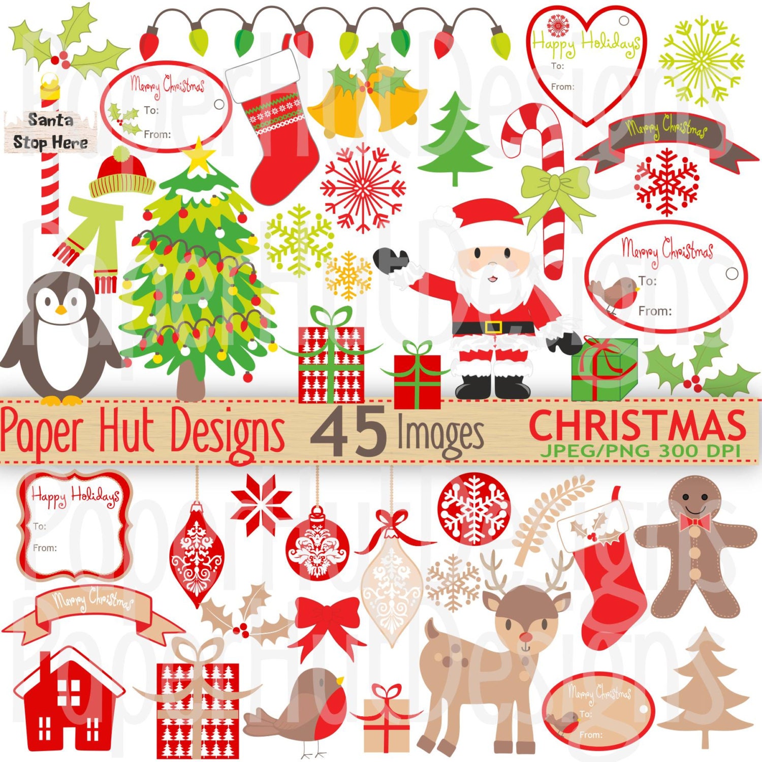 Christmas Clipart-Christmas Clip Art-Santa Claus