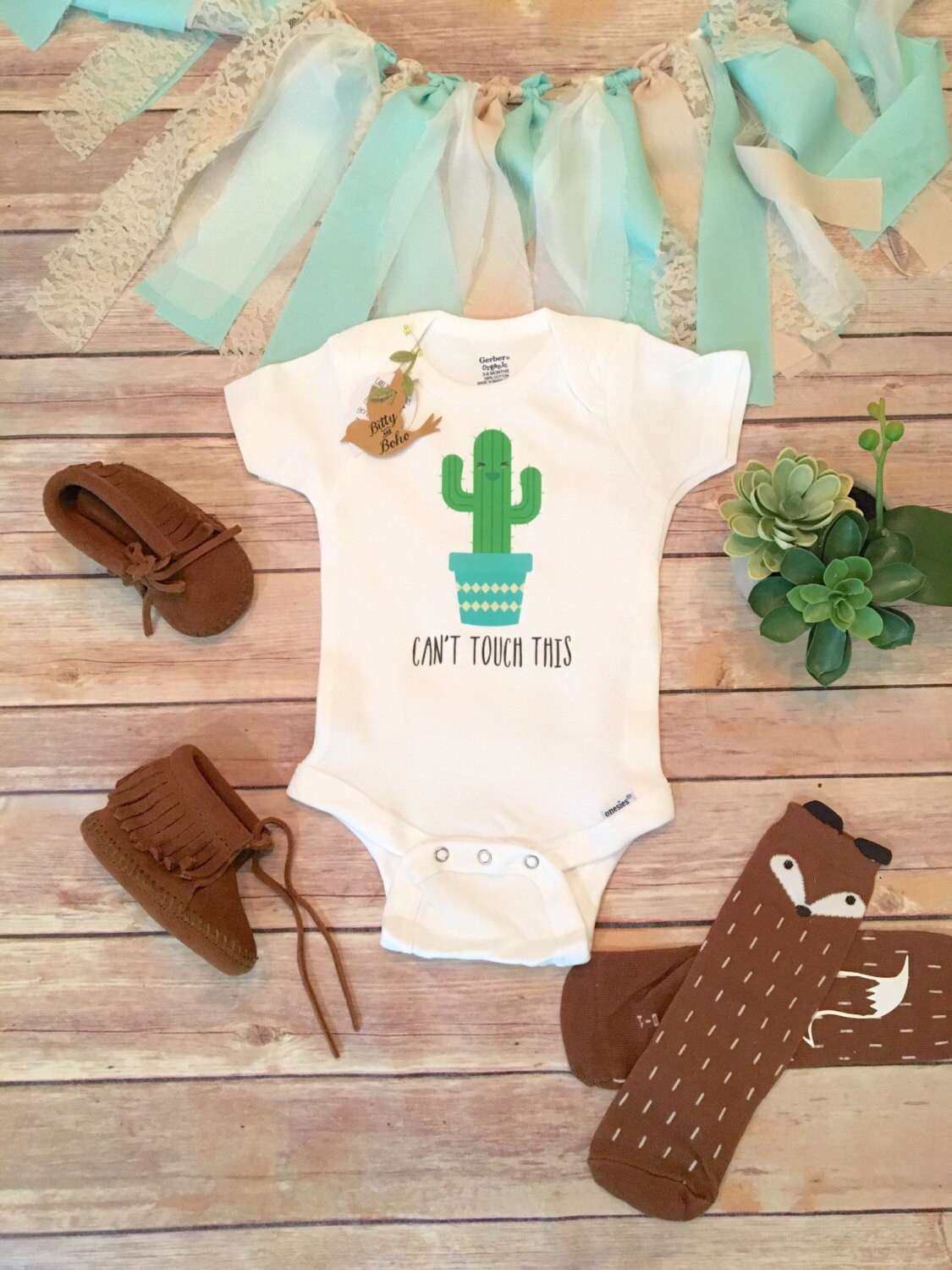 Cactus Onesie® Cant Touch This Onesie Baby Shower Gift