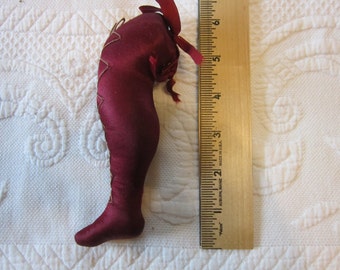 Vintage Pincushion Satin Lady's Boot