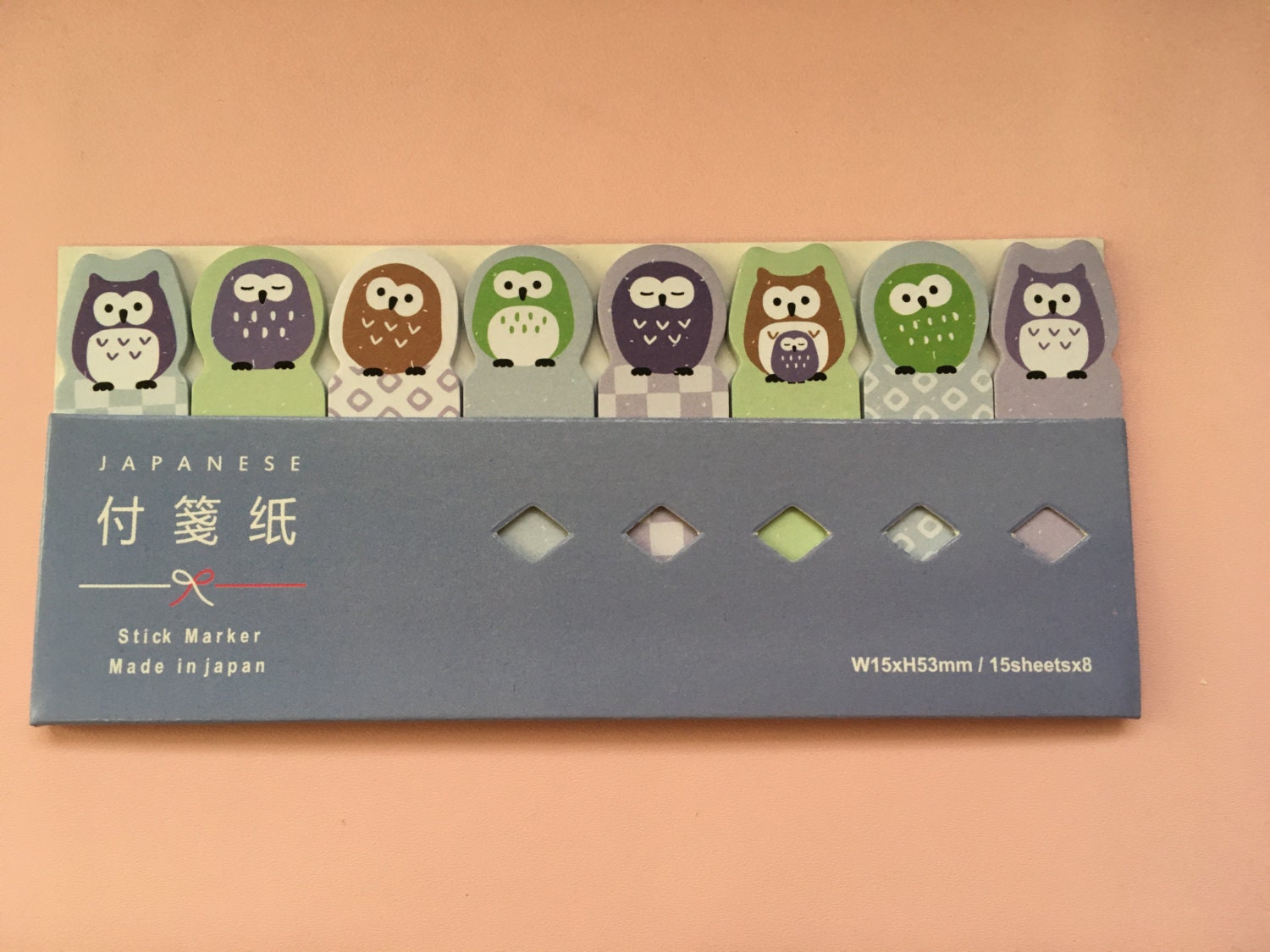 Owl Sticky Notes / Office Supplies / Japanese Stationery / Japanese