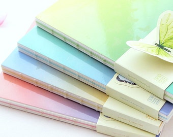 Ombre Bullet Journal Notebook, Travel Journal A5 Notebook, Small Notebook, Travelers Journal, Planner Insert Replacement