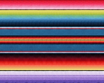 Blue Mexican Sombrero Fabric from the Fiesta Collection by Elizabeth's Studio, Choose Your Cut