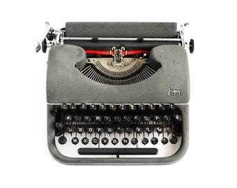 1953 Vintage French JAPY P68 Typewriter - Design by Artist Max Bill