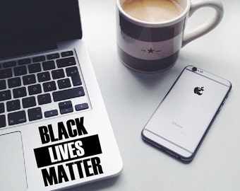Black lives matter sticker, macbook decal, laptop sticker, car decal, touchpad sticker, window sticker, Black lives matter decal