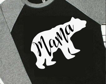 Mama Bear svg, mama and baby bear svg, baby bear svg, png, dxf, eps, svg, rustic svg, mama bear cricut, mama bear silhouette, family bears