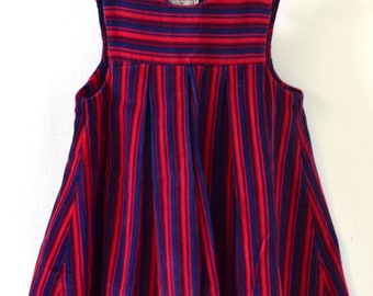 Vintage 1960s Toddler Baby Sundress GAY SPRITES Stripe