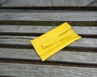 Yellow clutch bright clutch leather clutch woman holder handmade bag evening bag modern clutch stylish cutch fashion clutch travel holder