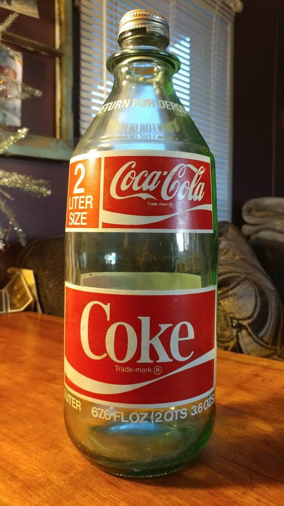 Vintage Glass Coca Cola 2 Liter Bottle 6912